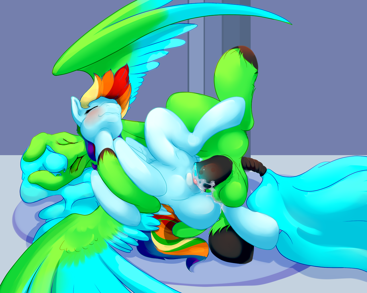Rule34 – If it exists, there is porn of it / severus, emerald sky, original character, rainbow dash (mlp) / 142346