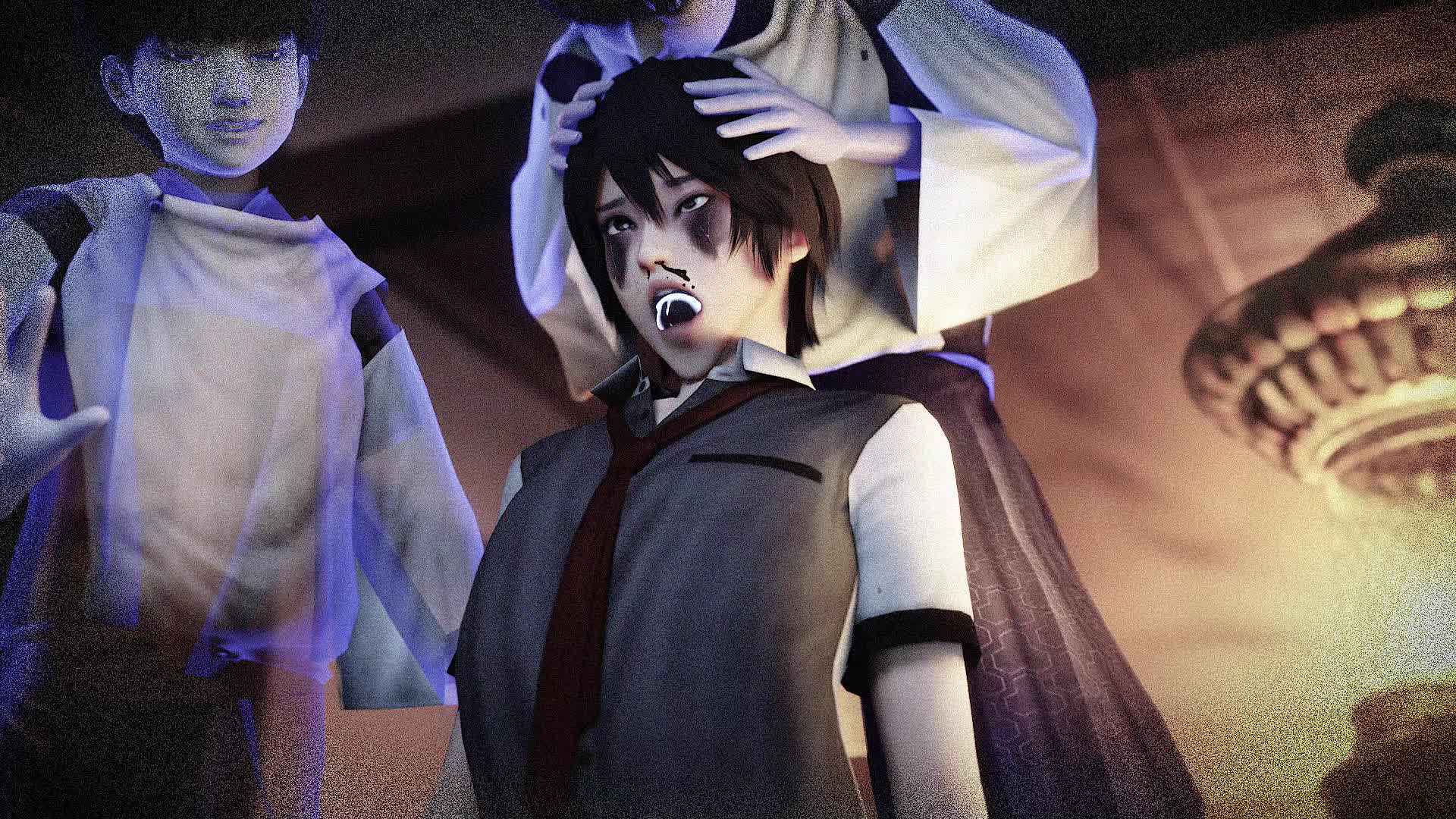 kagamiya rui, fatal frame, animated, sound, tagme, video, 3d, blood, fellatio, ghost, irrumatio, nosebleed, oral, penis, ryona, snuff