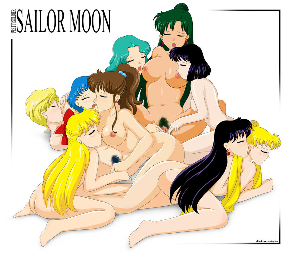 s2x, aino minako, hino rei, kaiou michiru, kino makoto, meiou setsuna, mizuno ami, ten'ou haruka, tomoe hotaru, tsukino usagi, bishoujo senshi sailor moon, 6+girls, ass, breasts, cunnilingus, fingering, group sex, multiple girls, nipples, nude, oral, orgy, pubic hair, pussy, sex, uncensored, yuri