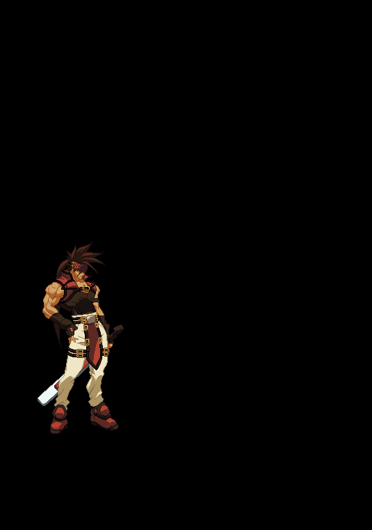 sol badguy, arc system works, guilty gear, guilty gear x, guilty gear xx, animated, animated gif, 1boy, attack, explosion, fire, male focus, pixel art, solo, sword, weapon