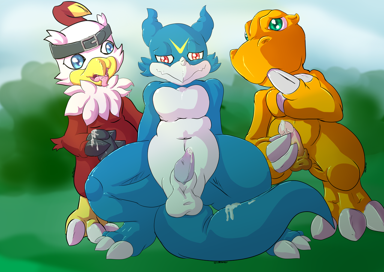 Rule34 – If it exists, there is porn of it / gs-fox, agumon, hawkmon, veemon / 144275