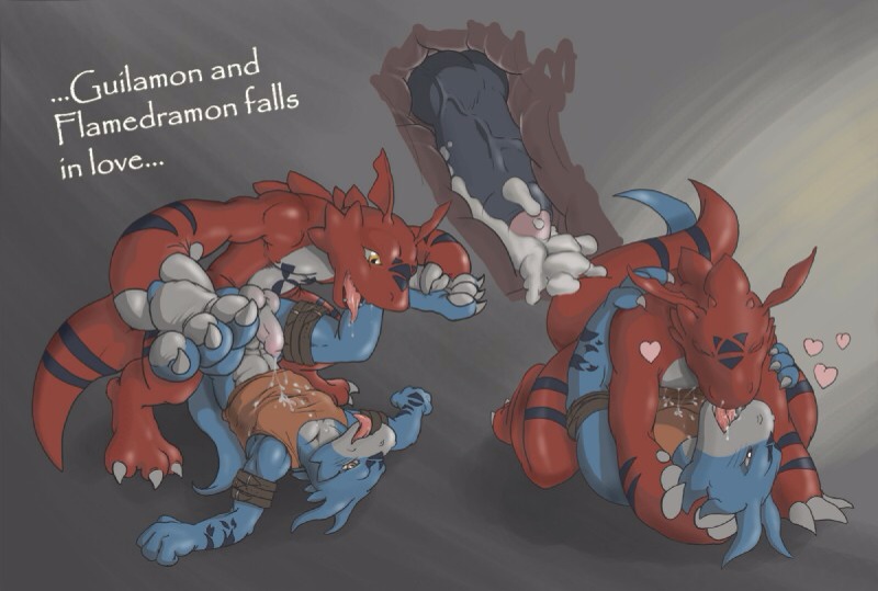 Rule34 – If it exists, there is porn of it / sarovak, flamedramon, guilmon / 144410