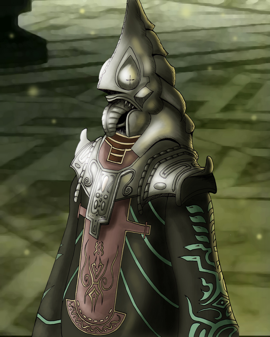 zant, nintendo, the legend of zelda, the legend of zelda: twilight princess, armor, helmet, male focus, mask, no humans, solo