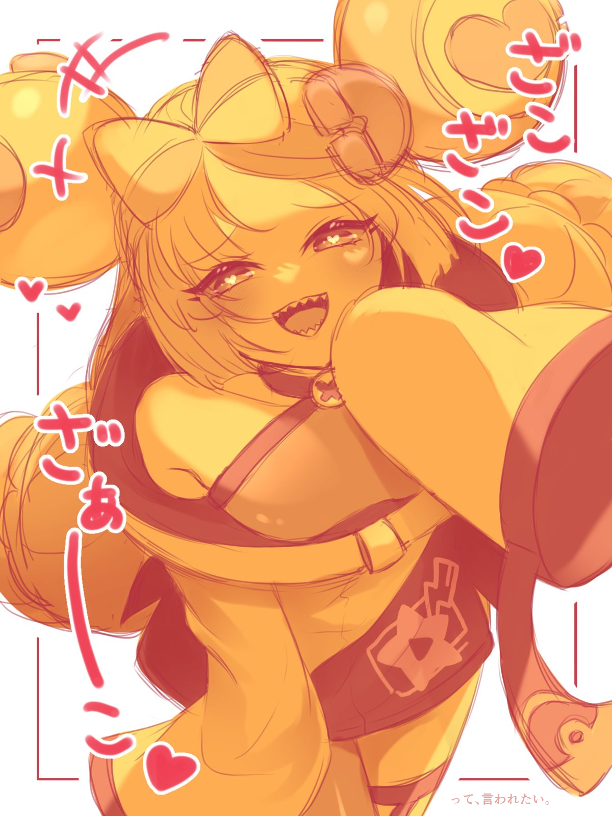 sakusk 92, iono (pokemon), pokemon, pokemon sv, highres, bow-shaped hair, character hair ornament, hair ornament, heart, heart-shaped pupils, oversized clothes, sharp teeth, symbol-shaped pupils, teeth, x (symbol)