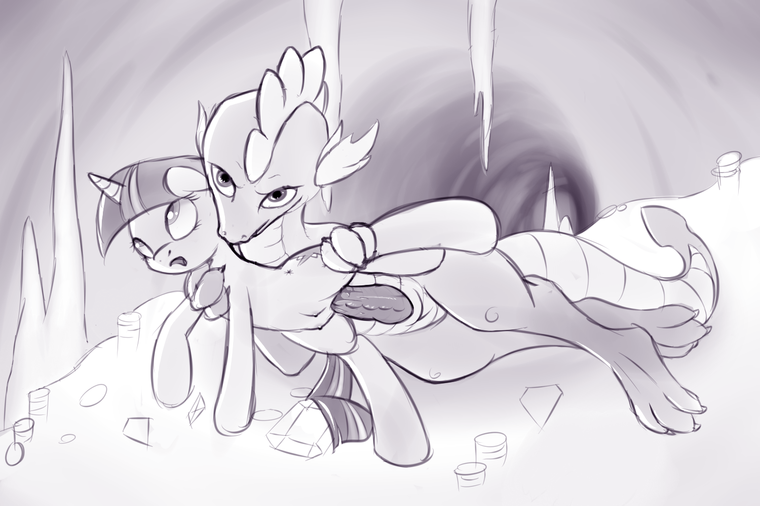 Rule34 – If it exists, there is porn of it / fearingfun, spike (mlp), twilight sparkle (mlp) / 144780
