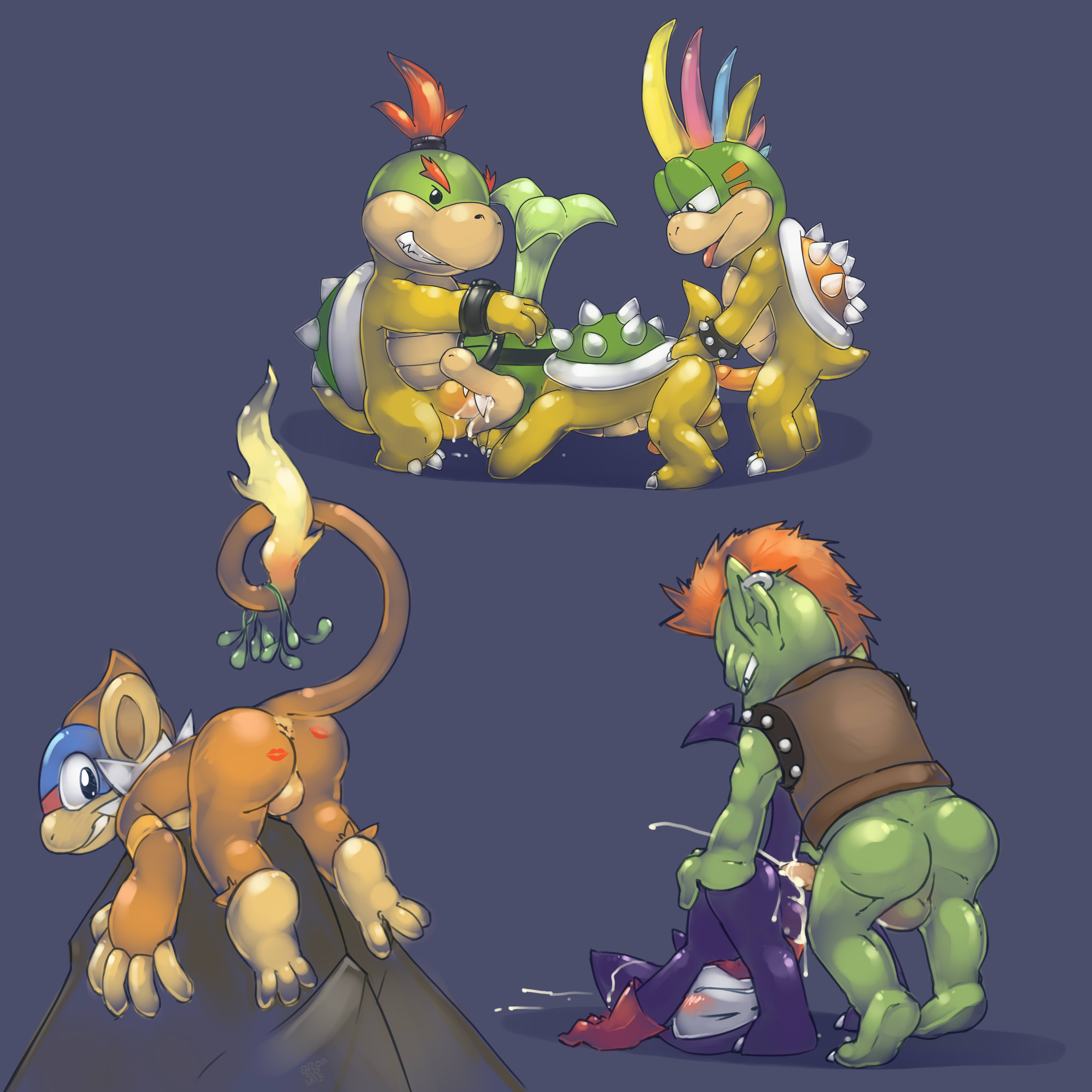 Rule34 – If it exists, there is porn of it / argon vile, bowser jr., goblimon, iggy koopa, impmon, koopa, lemmy koopa, monferno / 145185