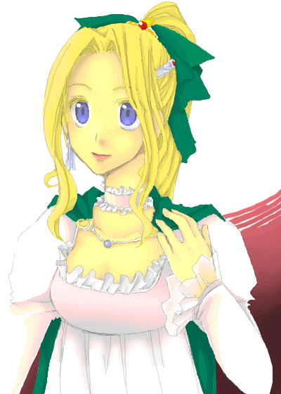 rosa farrell, final fantasy, final fantasy iv, 1990s (style), blonde hair, blue eyes, ifu ukai ga
