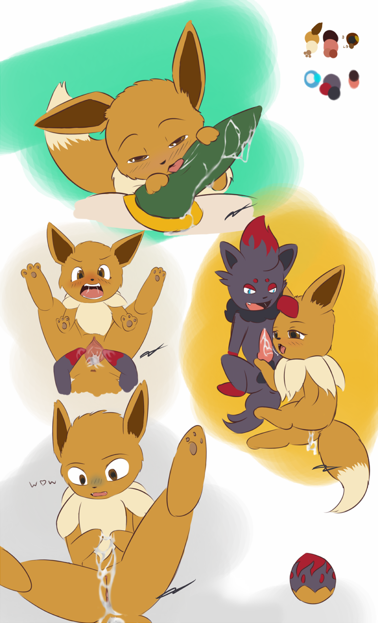 Rule34 – If it exists, there is porn of it / kamperkiller (artist), eevee, zorua / 146098