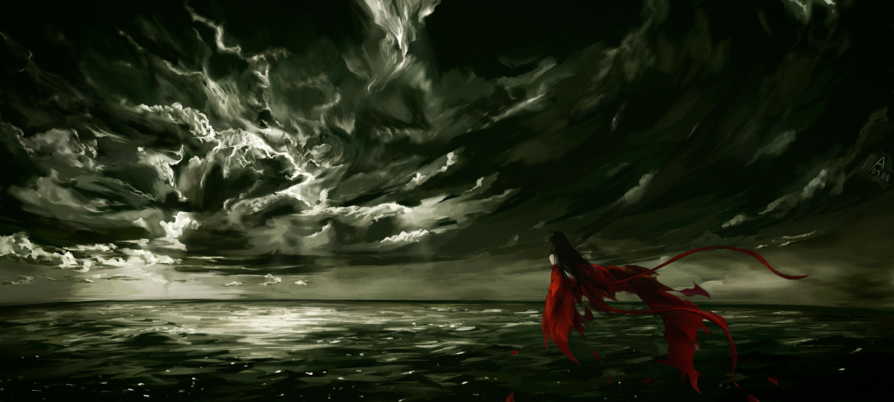 archlich, bad deviantart id, bad id, tagme, cloud, ocean, sky, solo, water