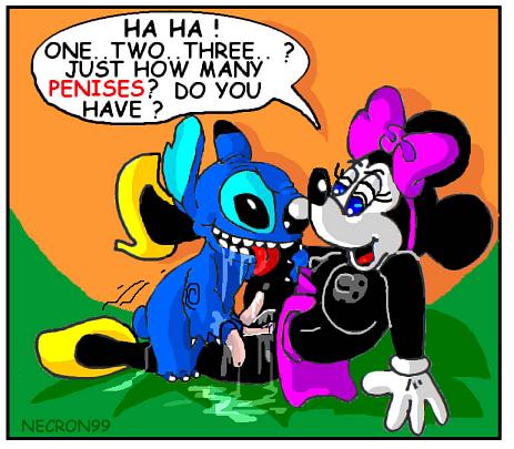 Rule34 – If it exists, there is porn of it / necron99, experiment (species), minnie mouse, stitch (lilo and stitch) / 146924
