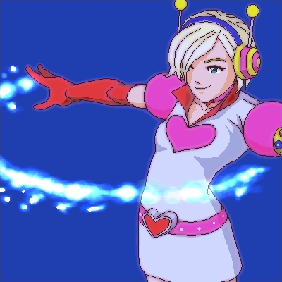 go3ze, heather mason, princess heart, silent hill, silent hill (series), silent hill 3, lowres, blonde hair, oekaki, short hair, solo