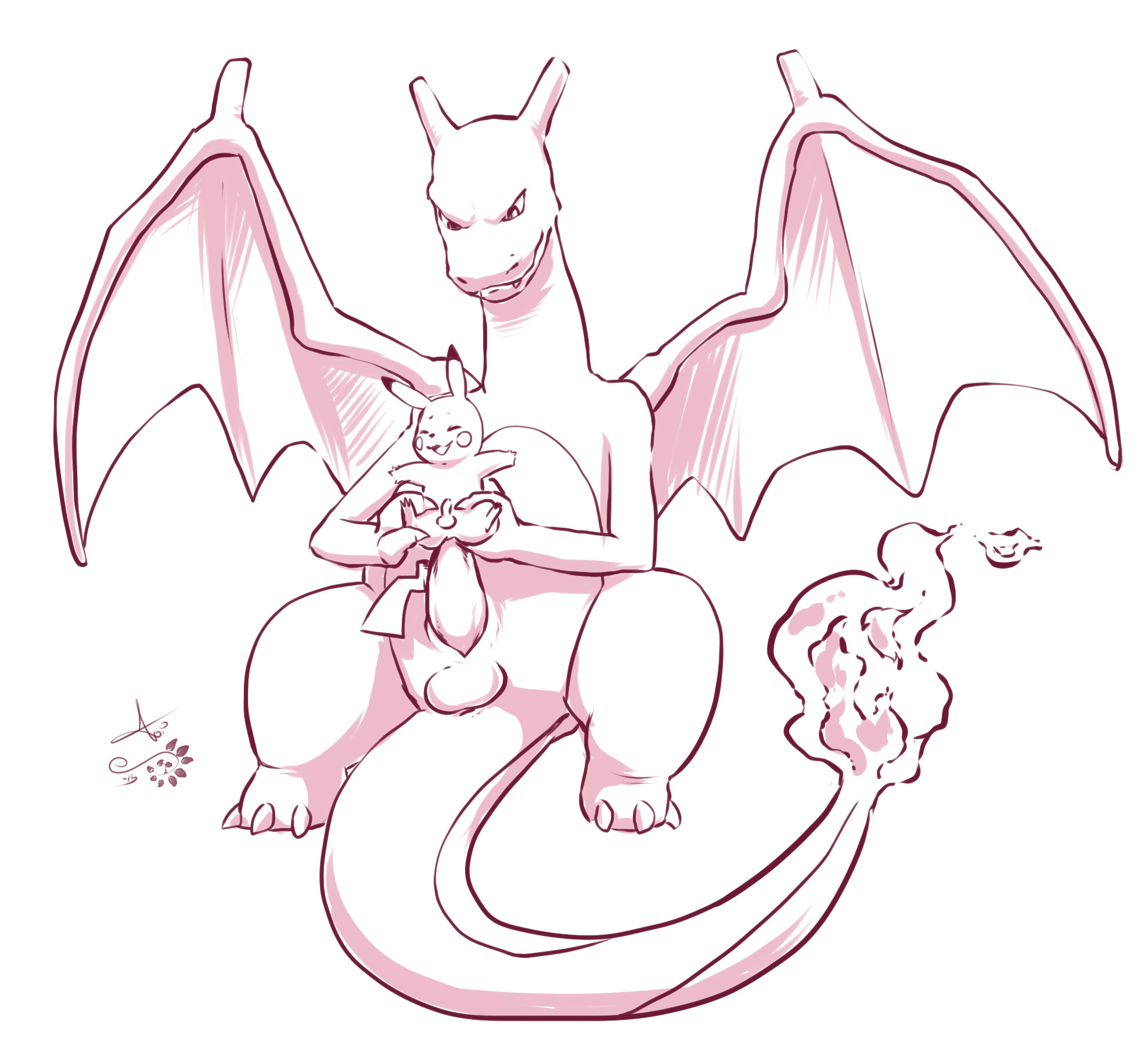 Rule34 – If it exists, there is porn of it / aogami, charizard, pikachu / 147242