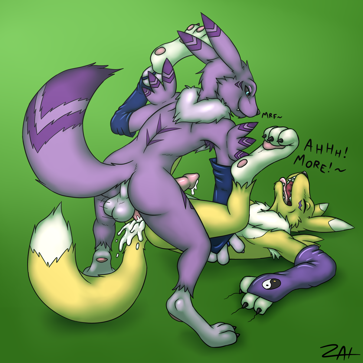 Rule34 – If it exists, there is porn of it / zaigane, renamon / 147397