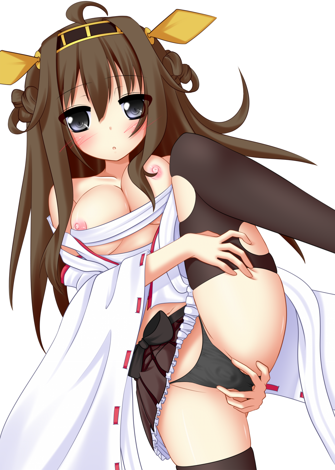 Rule34 – If it exists, there is porn of it / yoye (pastel white), kongou (kantai collection) / 147486
