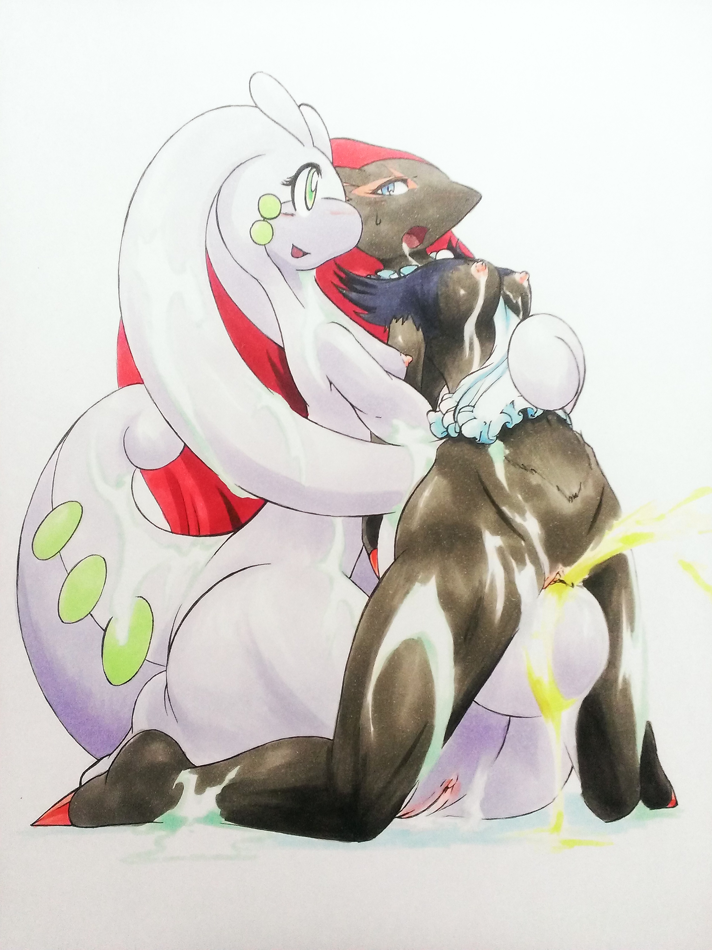 Rule34 – If it exists, there is porn of it / unknown artist, goodra, zoroark / 147606