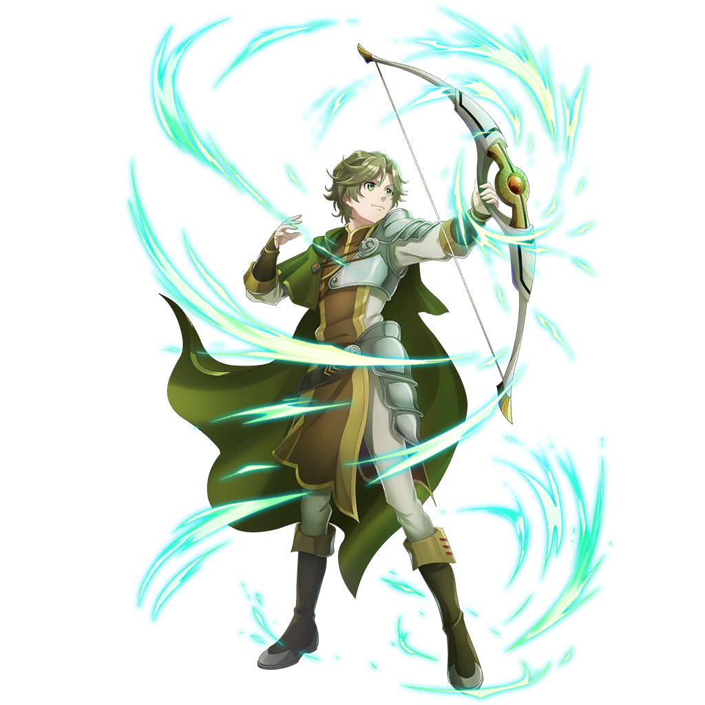 kawasumi itsuki, tate no yuusha no nariagari, tate no yuusha no nariagari rerise, artist request, check clothing, clothing request, game cg, official art, 1boy, armor, armored boots, armored gloves, aura, blonde hair, boots, bow (weapon), brown boots, brown gloves, brown tunic, cape, closed mouth, collared tunic, elbow gloves, fingerless gloves, firing, forehead, full body, gloves, green cape, green eyes, hands up, high collar, holding, holding bow (weapon), holding weapon, knee boots, legendary bow (small bow) (tate no yuusha no nariagari), legendary bow (tate no yuusha no nariagari), light smile, long sleeves, looking ahead, male focus, messy hair, muneate, pants, parted bangs, pauldrons, shirt, shoulder armor, sidelocks, simple background, single pauldron, sleeveless tunic, solo, standing, transparent background, tunic, turtleneck tunic, v-shaped eyebrows, weapon, white pants, white shirt