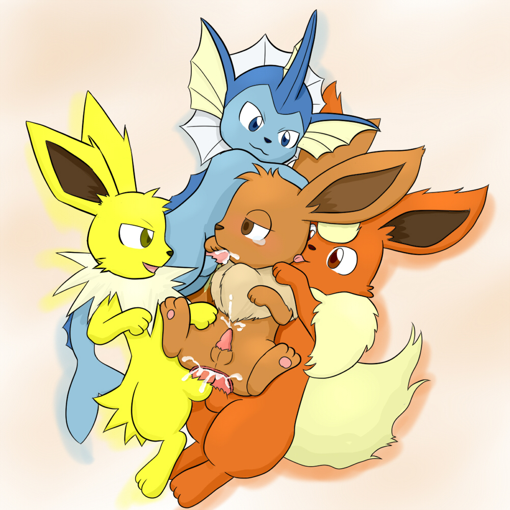 Rule34 – If it exists, there is porn of it / eevee, eeveelution, flareon, jolteon, vaporeon / 147832