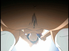 yakin byoutou, screencap, animated, animated gif, lowres, 00s, 1girl, egg, egg laying, pussy, uncensored