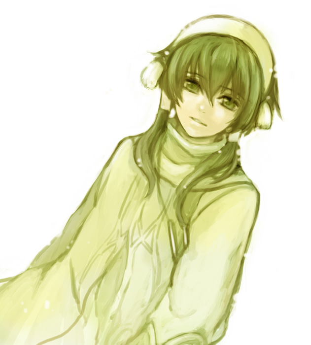 seven (07g), ion (tales), tales of (series), tales of the abyss, 00s, 1boy, green eyes, green hair, green theme, hair tubes, male focus, matching hair/eyes, solo