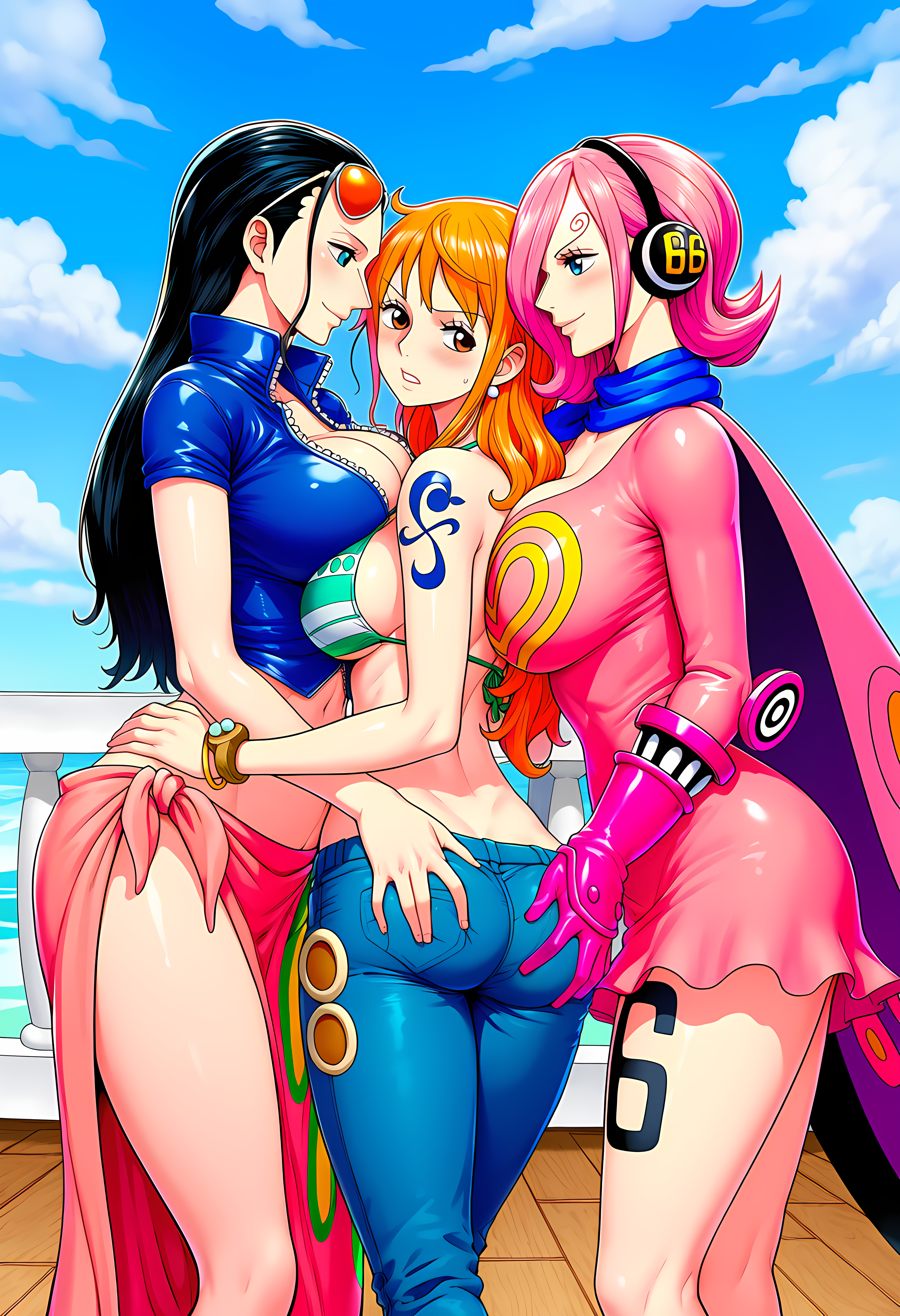 Rule34 – If it exists, there is porn of it / nami (one piece), nico robin, vinsmoke reiju / 8661902