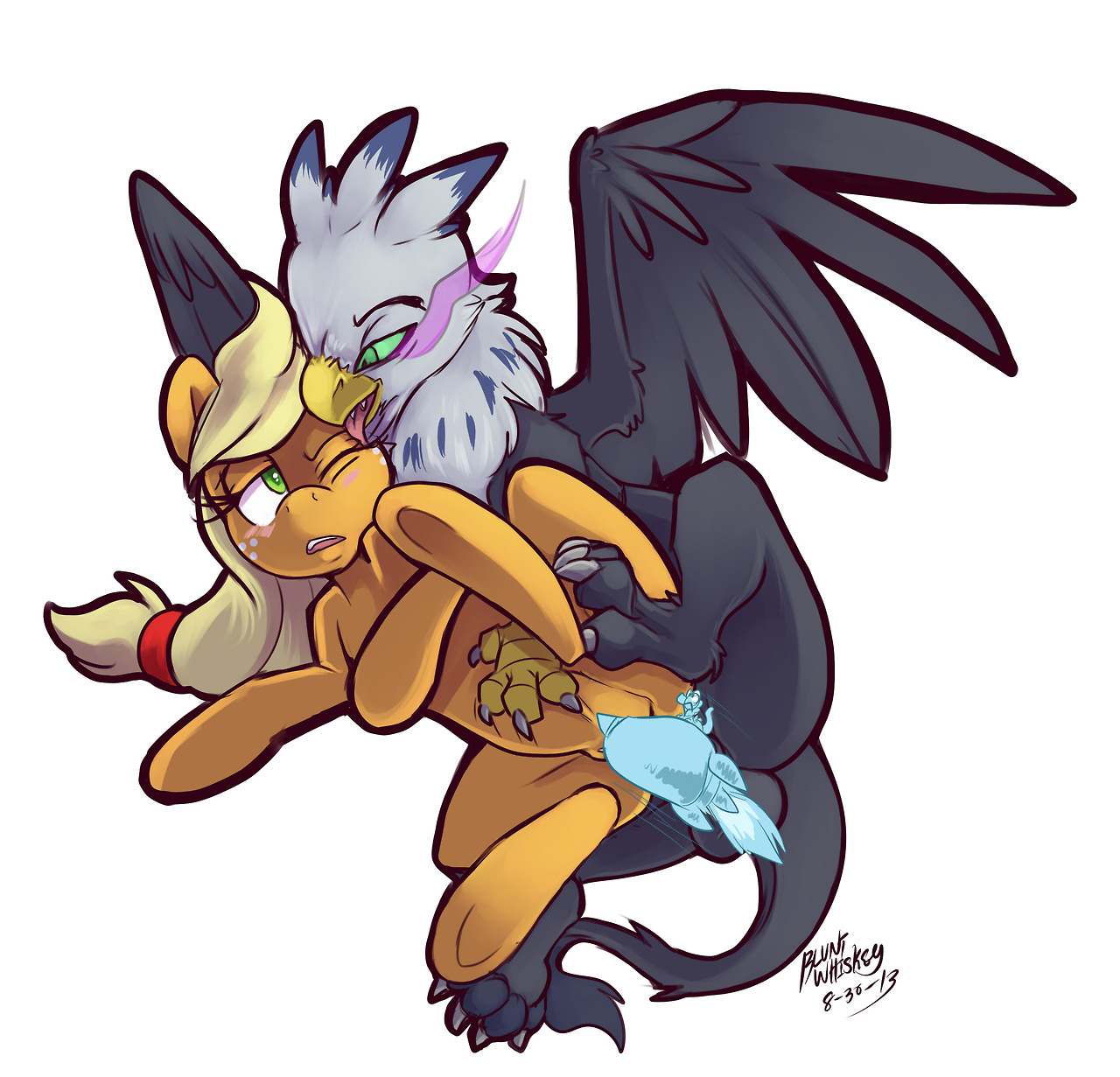 Rule34 – If it exists, there is porn of it / bluntwhiskey, applejack (mlp), original character / 148984