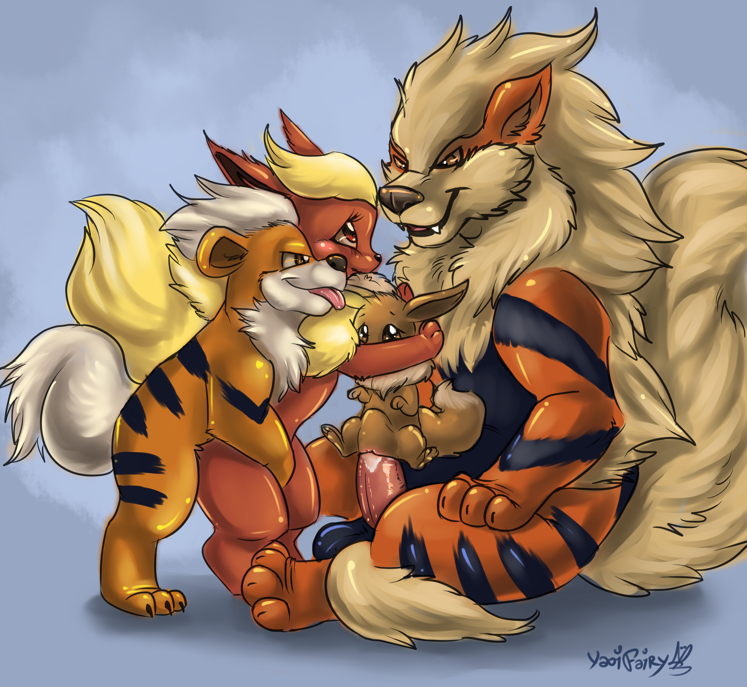 Rule34 – If it exists, there is porn of it / yaoifairy, arcanine, eevee, flareon, growlithe / 149706