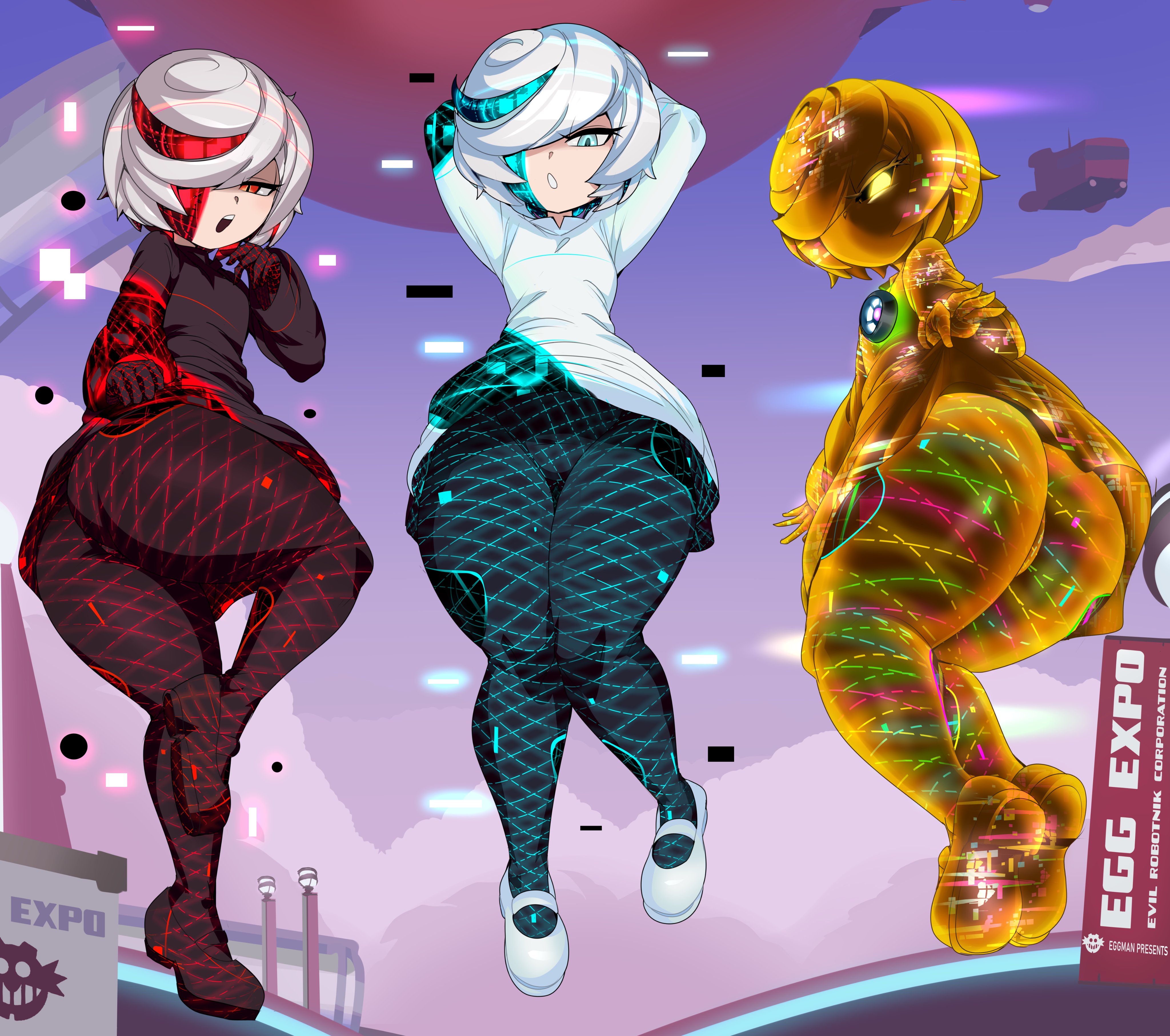captain kirb, sage (sonic), sonic (series), 1girl, ass, thighs, wide hips