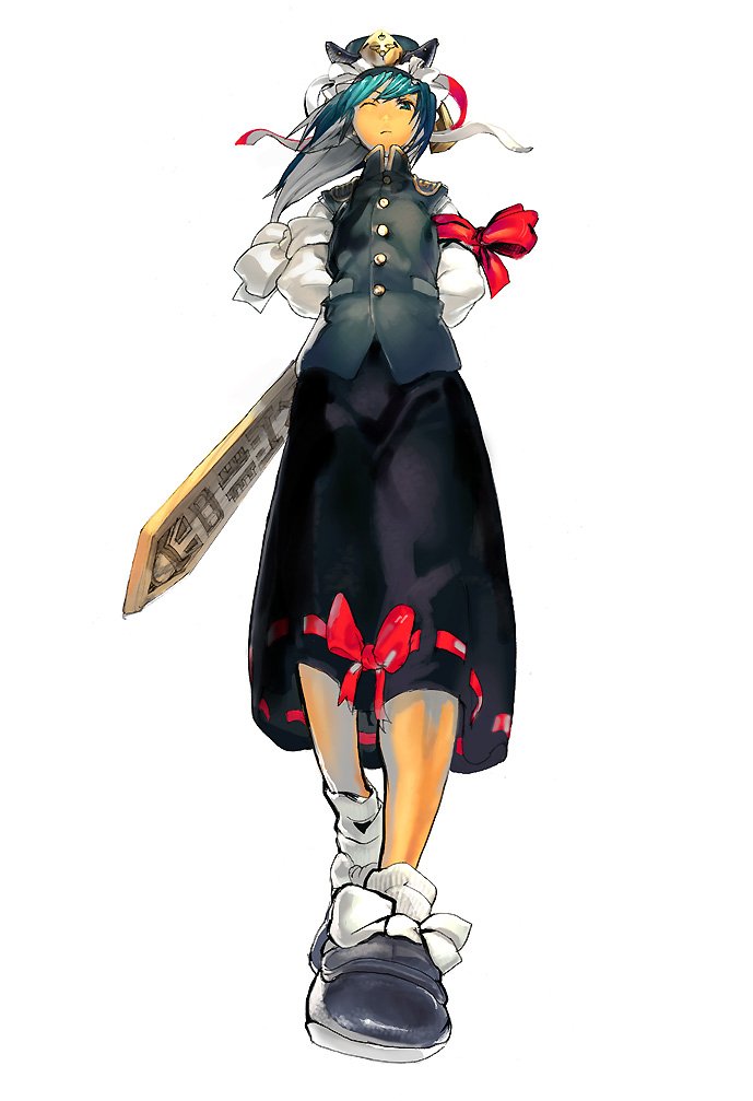 usapiyo, shiki eiki, touhou, 1girl, female focus, green hair, hat, rod of remorse, solo