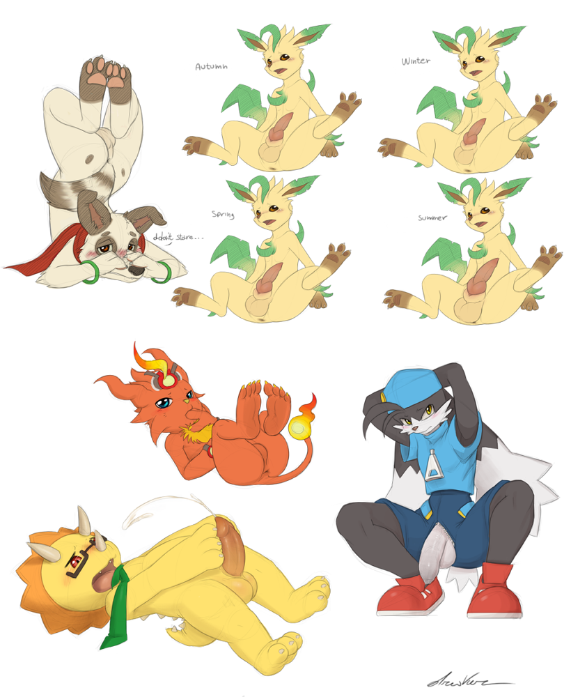 Rule34 – If it exists, there is porn of it / dreiker, coronamon, eeveelution, klonoa, leafeon, triken, unknown character / 151314
