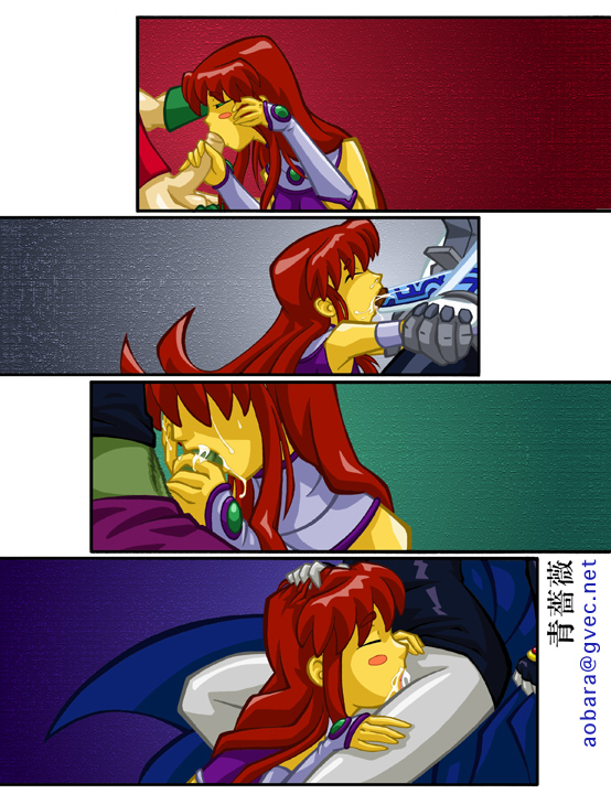 Rule34 – If it exists, there is porn of it / aobara, beast boy, cyborg (dc), dick grayson, raven, robin (dc), starfire / 151472