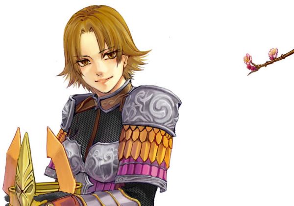 hashiko (neleven), hasikko, tachibana ginchiyo, sengoku musou, sengoku musou 2, bad id, bad pixiv id, 1girl, armor, brown eyes, brown hair, crown, female focus, short hair, solo