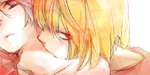 mello (death note), near (death note), death note, lowres, 00s, 2boys, biting, blonde hair, male focus, multiple boys, red eyes, white hair, yaoi