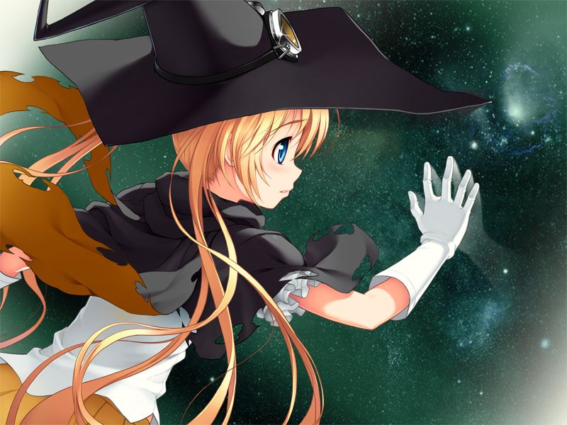 tagme, black hat, hat, layered sleeves, sky, star (sky), starry sky