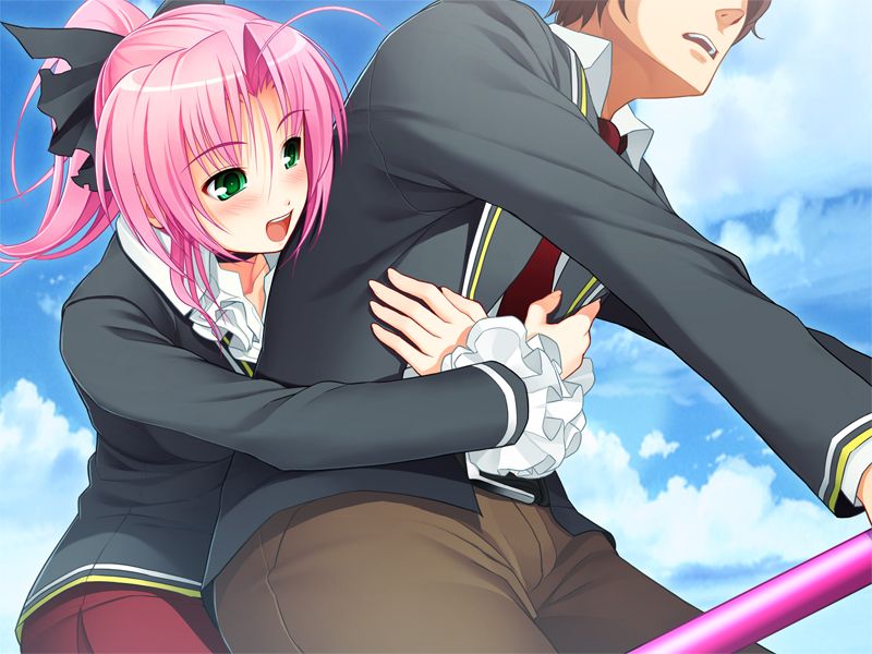 game cg, tagme, 1boy, 1girl, sky