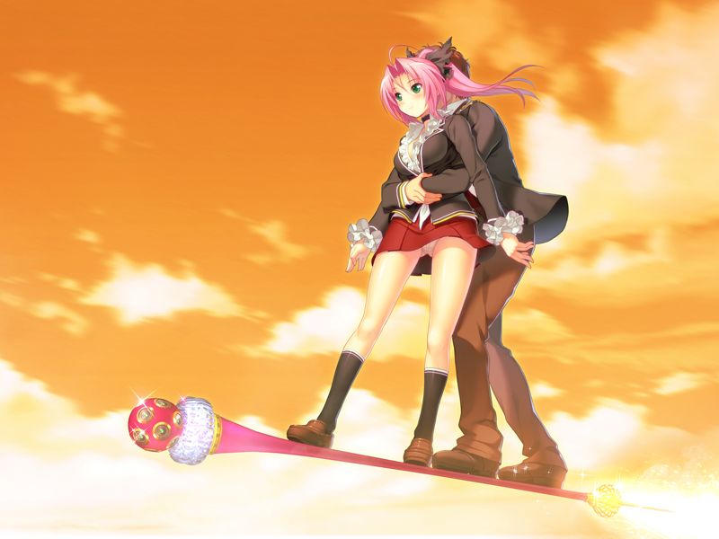 nitroplus, sumaga, game cg, tagme, 1boy, 1girl, sky