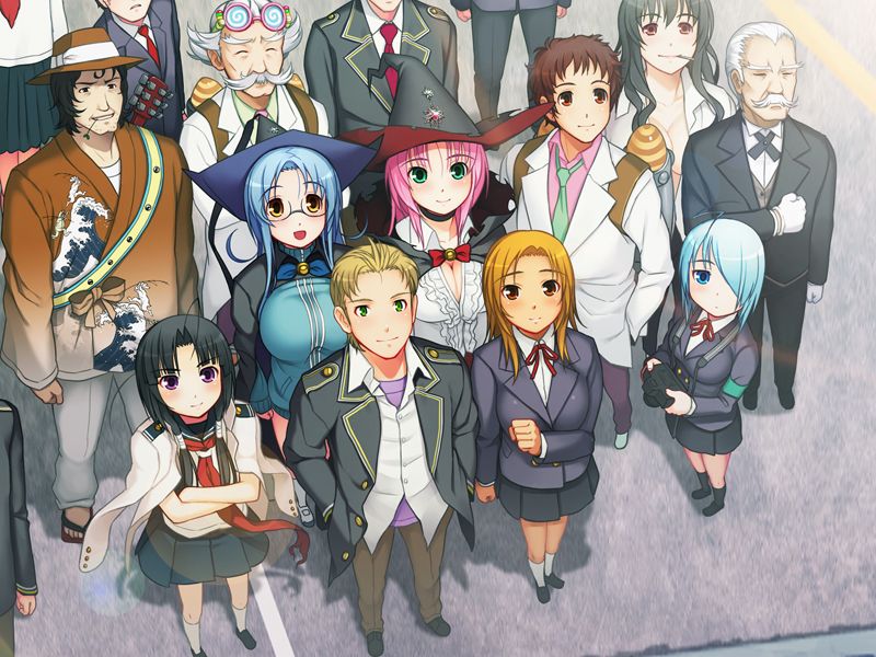 tsuji santa, nitroplus, sumaga, game cg, tagme, 6+boys, 6+girls, multiple boys, multiple girls