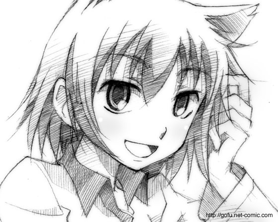 gofu, nanami ao, yozakura quartet, tagme, traditional media, greyscale, monochrome, sketch, solo