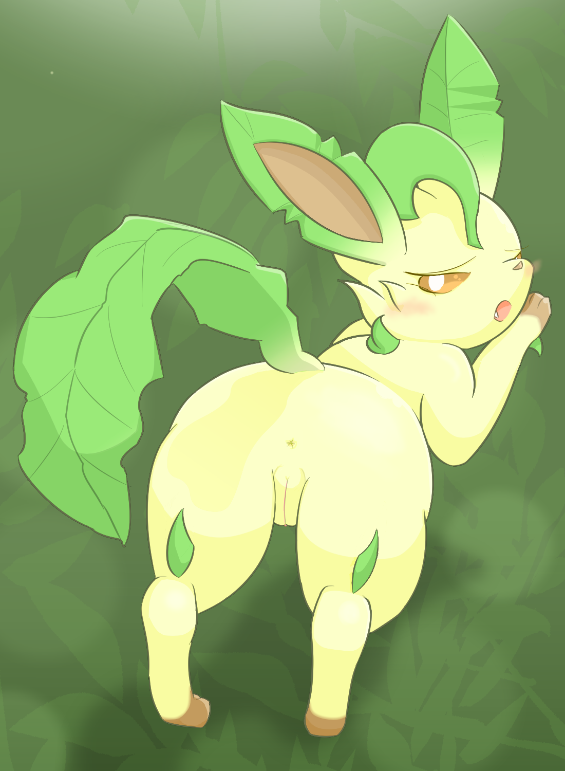 Rule34 – If it exists, there is porn of it / 3sthrees, eeveelution, leafeon / 152795