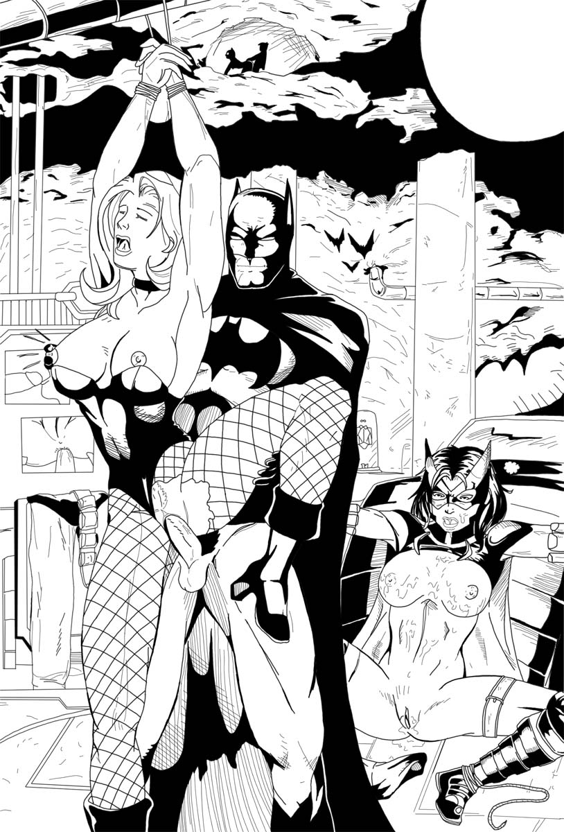 Rule34 – If it exists, there is porn of it / artist request, batgirl, batman, black canary, bruce wayne, dick grayson, dinah lance, helena bertinelli, huntress, robin (dc) / 152827