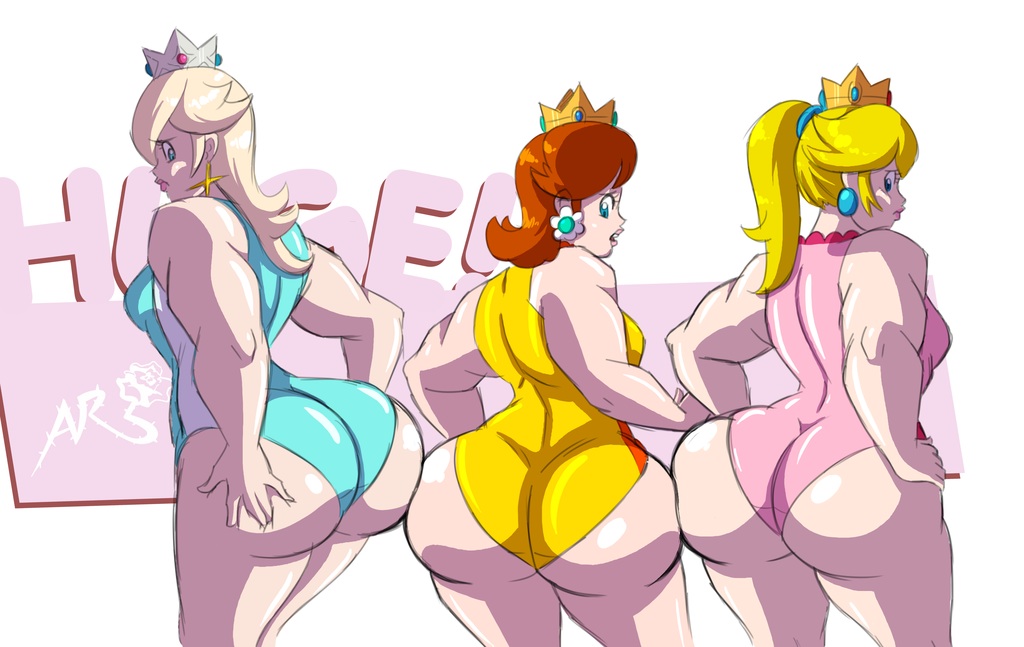 Rule34 – If it exists, there is porn of it / axel-rosered, princess daisy, princess peach, princess rosalina / 152951