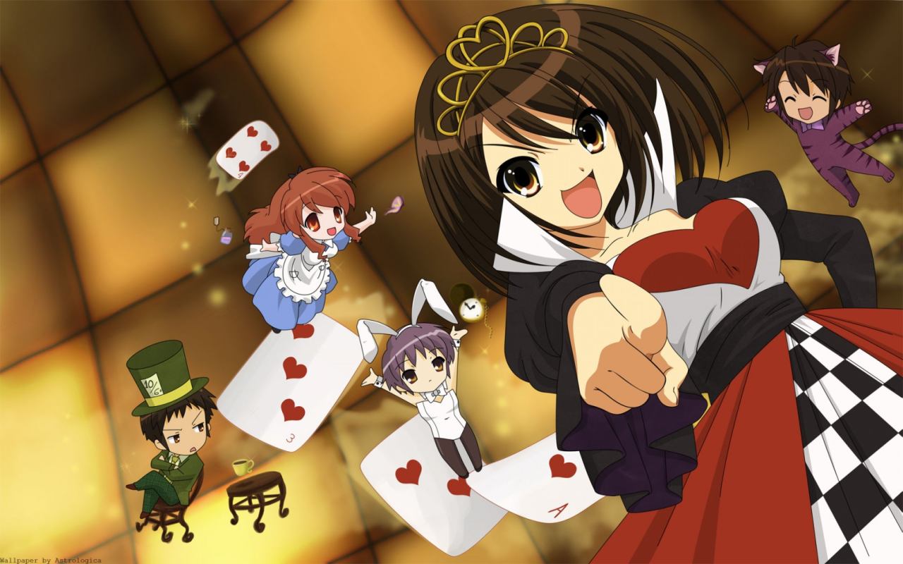 asahina mikuru, kyon, suzumiya haruhi, alice's adventures in wonderland, suzumiya haruhi no yuuutsu, tagme, cosplay