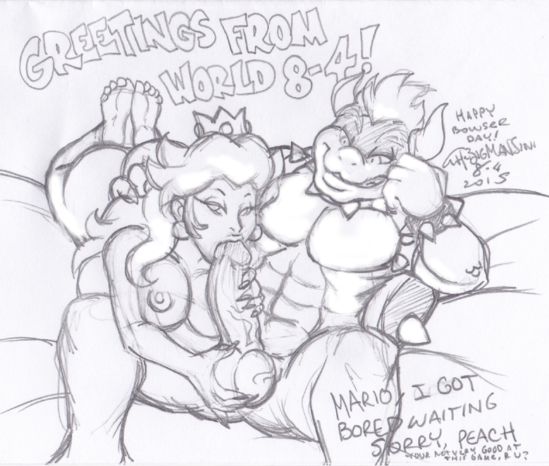 Rule34 – If it exists, there is porn of it / thebigmansini, bowser, koopa, princess peach / 153653