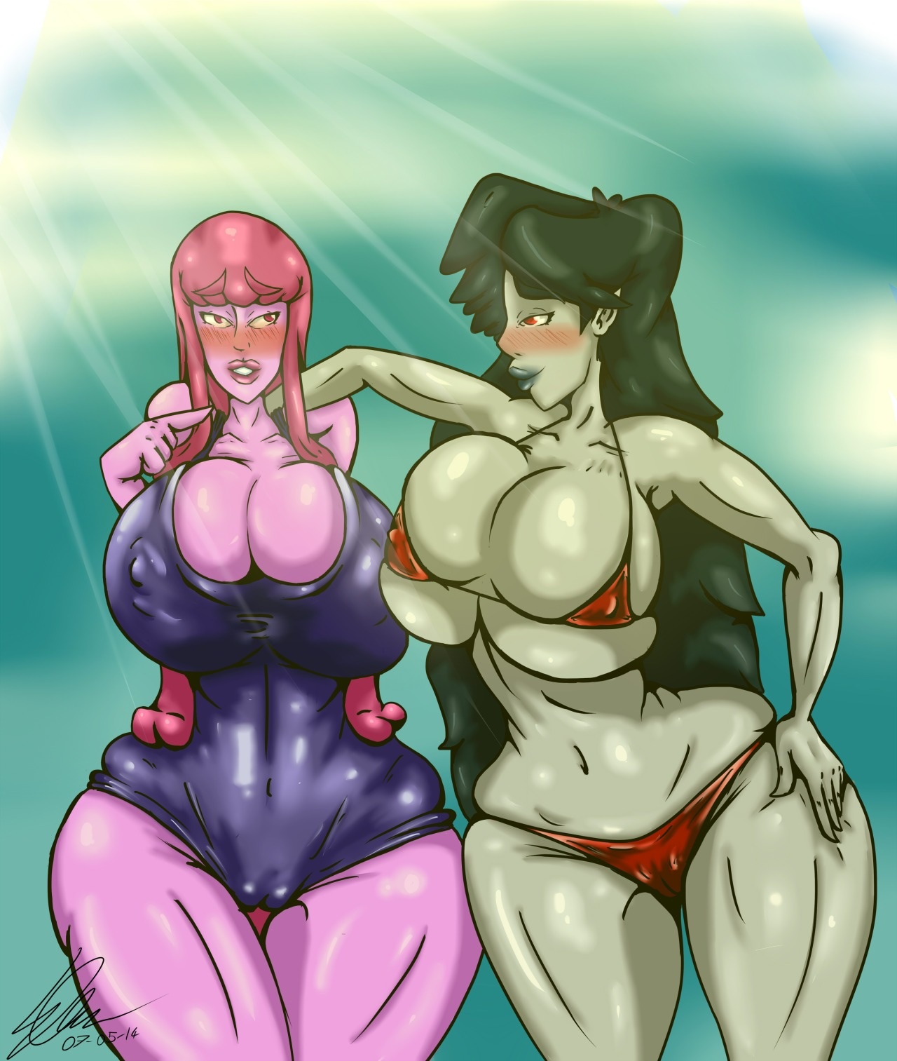 Rule34 – If it exists, there is porn of it / marceline, princess bubblegum / 154077