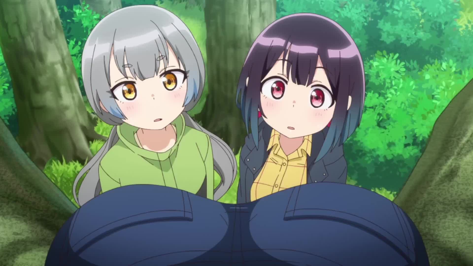 ruriha rura, suzukaze suzu, yuutani yuu, bad girl (manga), animated, sound, tagme, video, 3girls, ass, ass shake, dress, gradient hair, huge ass, multicolored hair, multiple girls, outfits, pulling, pushing, shaking, stuck in a tree