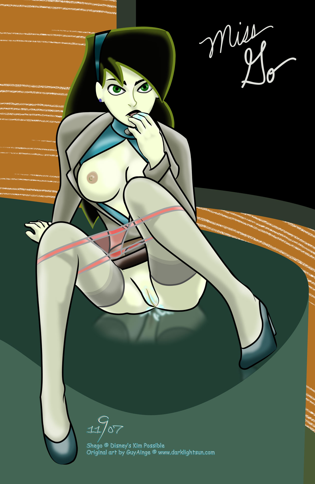Rule34 – If it exists, there is porn of it / darklightsun, miss go, shego / 154449