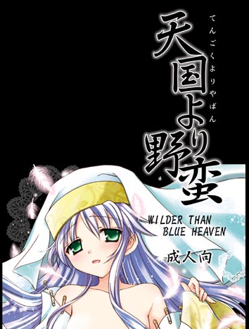 aion (pixiv), amou mari, index (toaru majutsu no index), toaru majutsu no index, habit, bad id, bad pixiv id, lowres, 00s, 1girl, blue hair, blush, cover, falling feathers, feathers, female focus, green eyes, long hair, robe, solo