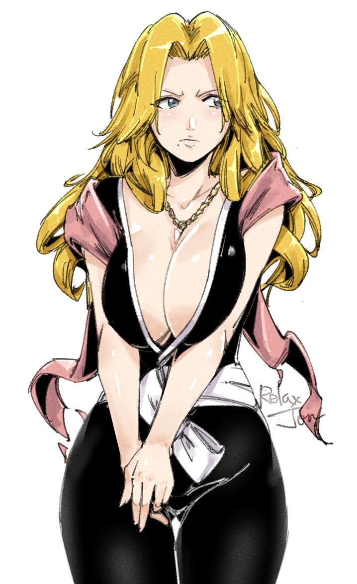 matsumoto rangiku, bleach, 1girl, breasts, large breasts, long hair