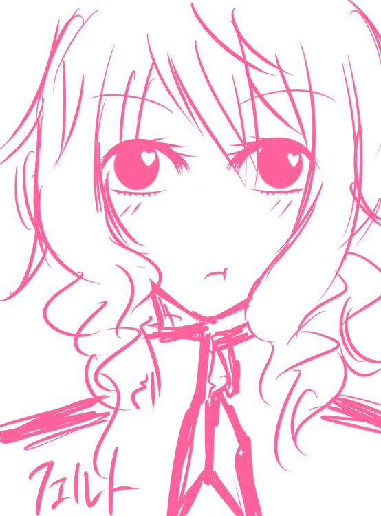feldt grace, gundam, gundam 00, bad id, bad pixiv id, tagme, 00s, heart, heart-shaped pupils, monochrome, pink theme, solo, symbol-shaped pupils