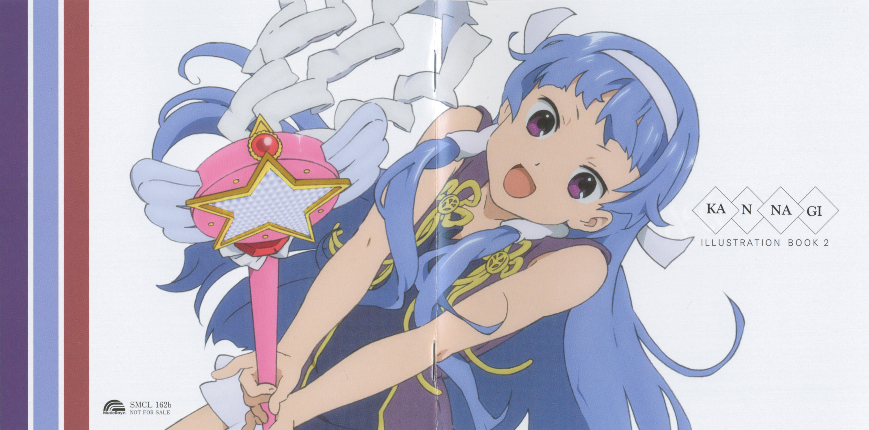nagi, kannagi, highres, scan, 00s, 1girl, blunt bangs, female focus, hime cut, solo
