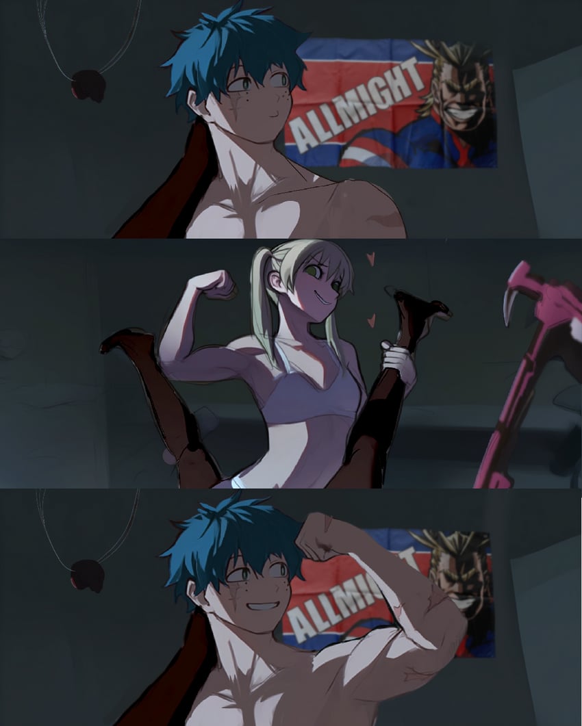 Rule34 – If it exists, there is porn of it / artist request, all might, izuku midoriya, maka albarn, miles morales, ruby rose, toshinori yagi / 8663140
